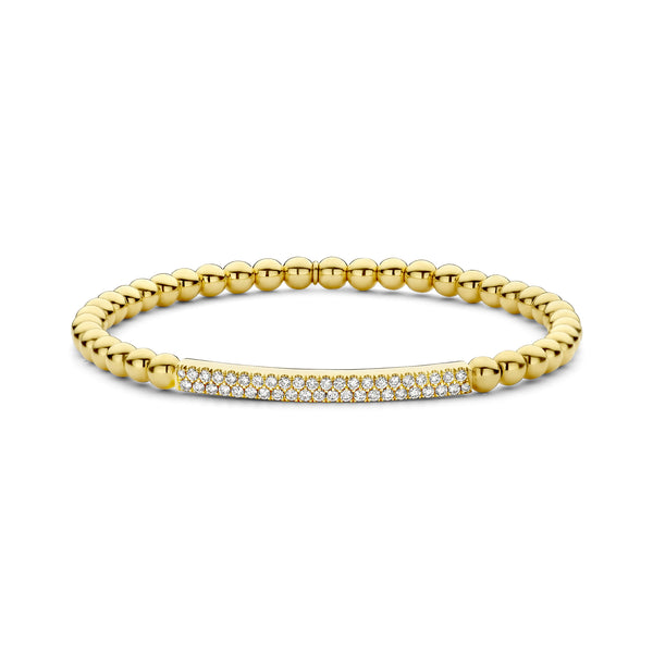 18kt yellow gold stretch bracelet