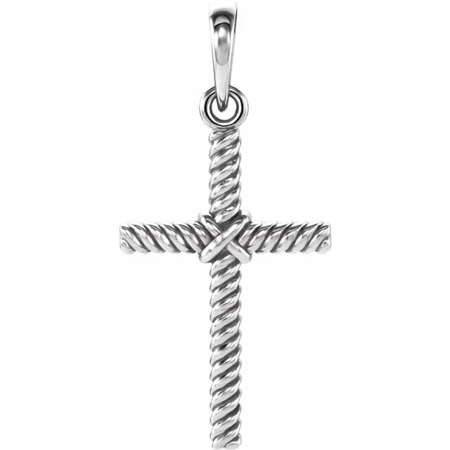 14K White gold cross Raphael Fine Jewelry