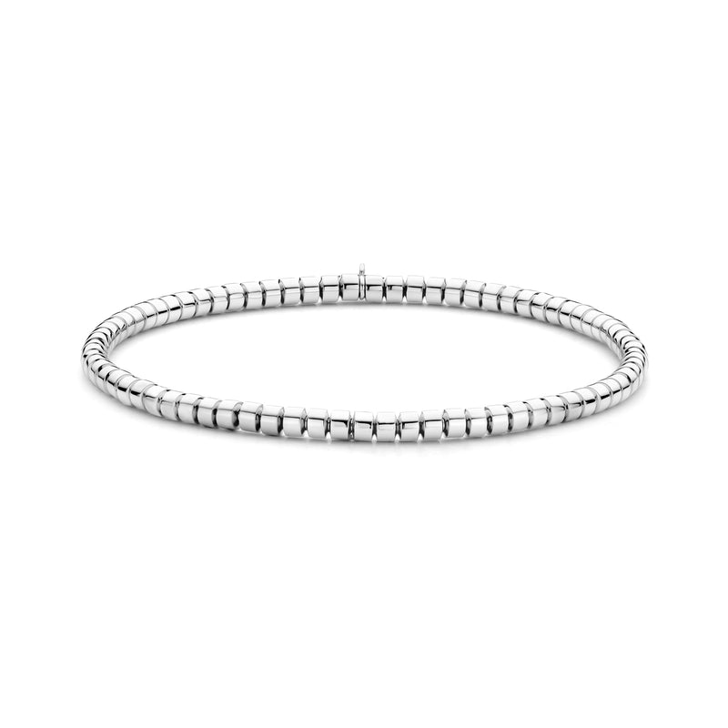 23302M18-W 18KT White Gold Stretch Bracelet