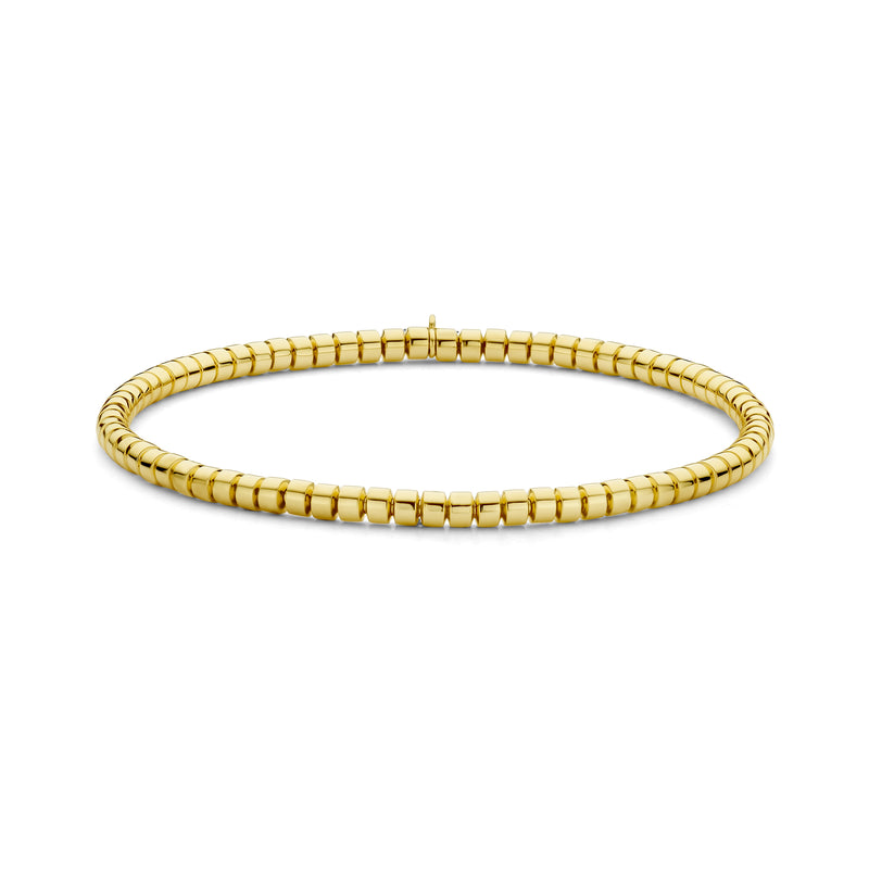 23302M18-Y 18KT Yellow Gold Stretch Bracelet