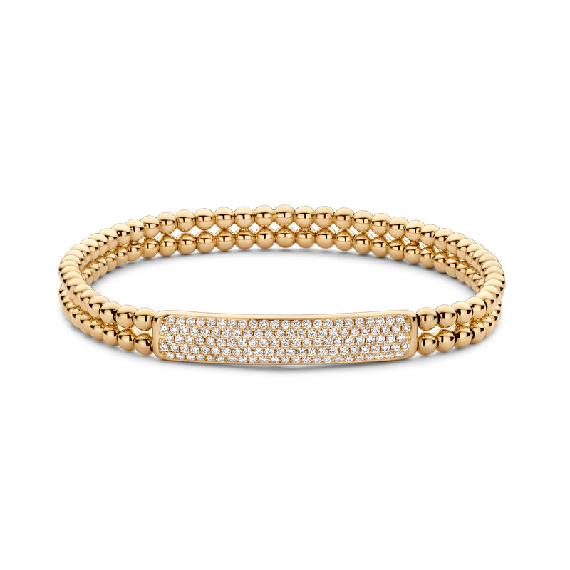 18kt rose gold multiple stretch bracelet