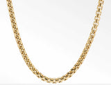 18KT Gold Venetian Box Link Necklace, 30"