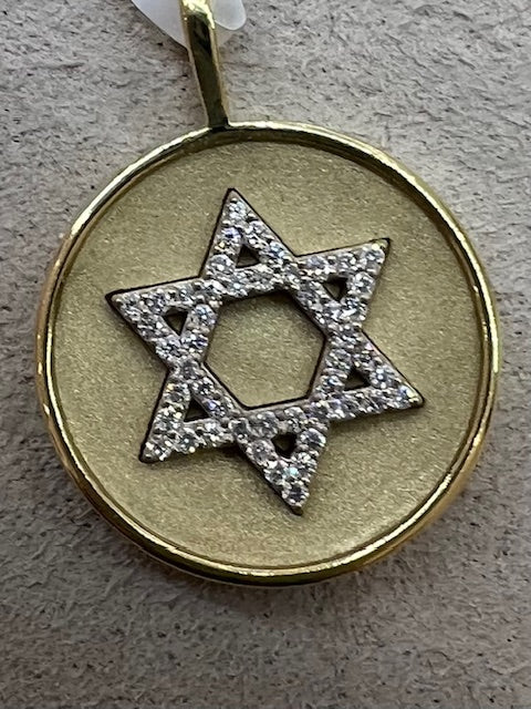 JEWISH STAR COIN PENDANT