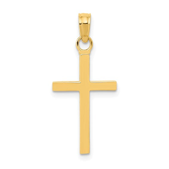 14k Polished Cross Pendant