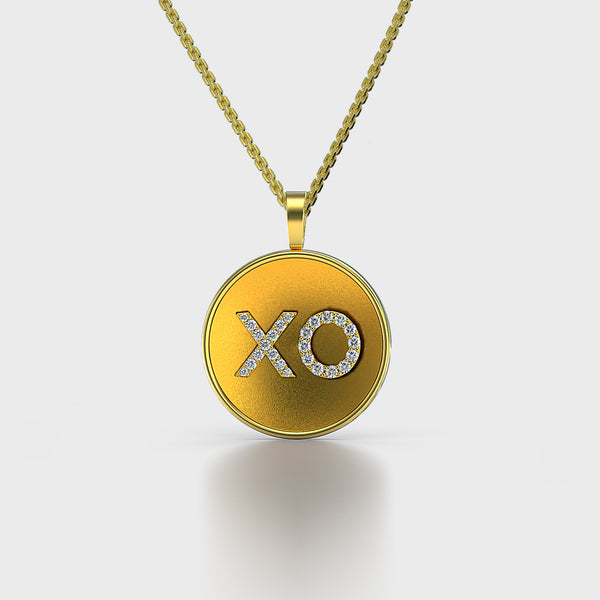 XO yellow Gold Coin