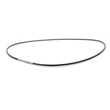 Thin Black Rubber Chain, 1.4mm