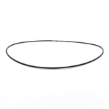 Thin Black Rubber Chain, 1.4mm