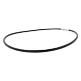 Thick Black Rubber Chain, 3mm