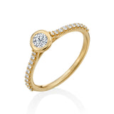 18KT Gold Lab-Grown Diamond Ring, 0.30ct.
