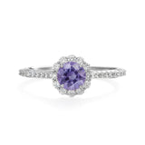 Pink Sapphire and diamond Ring