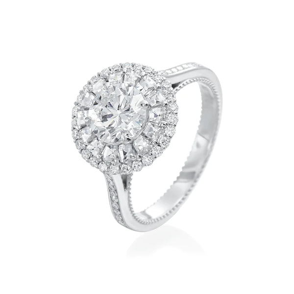 18KT White Gold Diamond Solitaire Ring