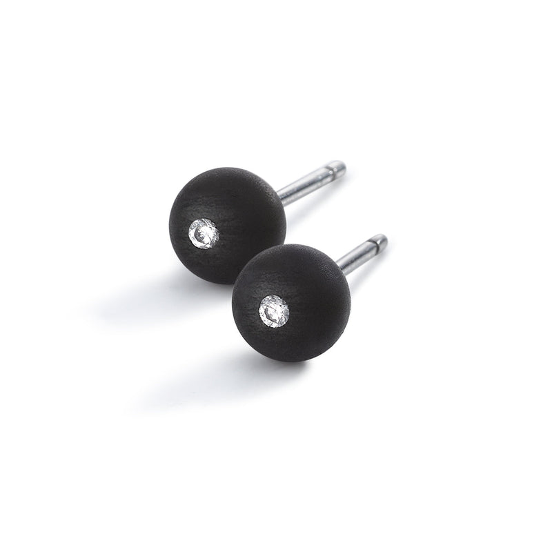 26074-03 TeNo Stainless Steel Earrings (with .06ct total weight)