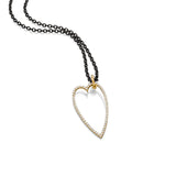 18KT Yellow Gold & Diamond Heart Pendant