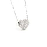 18KT Gold Diamond Heart Pendant Necklace
