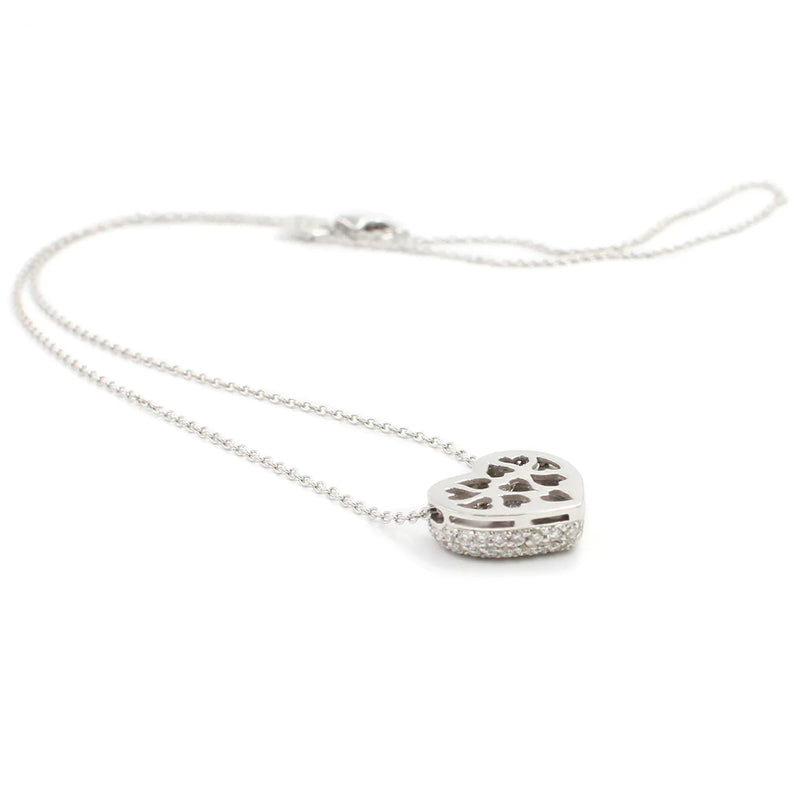 18KT Gold Diamond Heart Pendant Necklace