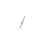 18KT White Gold Diamond Knife-Edge Band