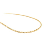 18KT Gold Venetian Box Link Necklace, 24"