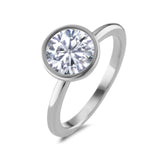 593934 TeNo Joy Ring, Crystal White 9.5mm