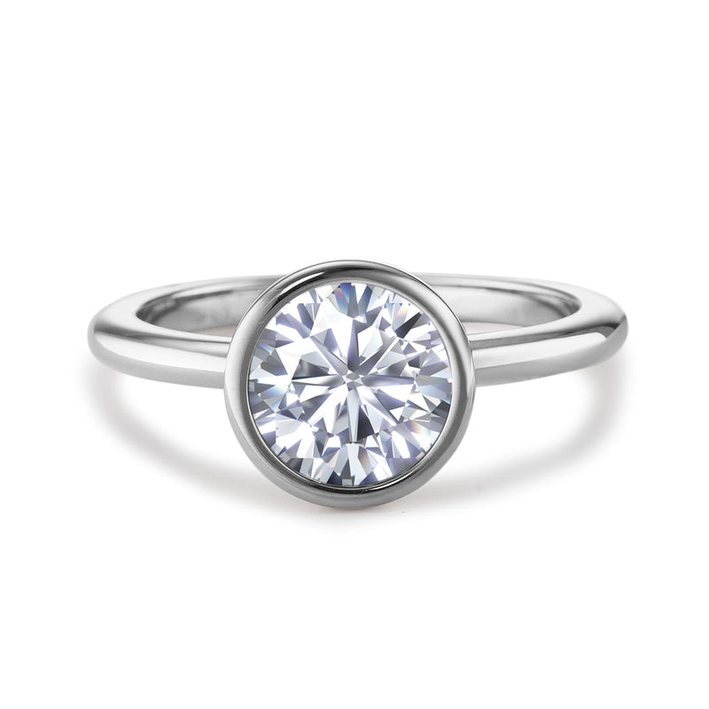 593934 TeNo Joy Ring, Crystal White 9.5mm
