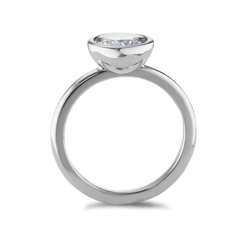 593934 TeNo Joy Ring, Crystal White 9.5mm