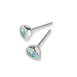 593946 TeNo Joy Earring Studs, Aqua Blue 7mm