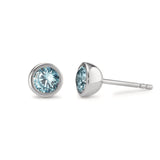 593946 TeNo Joy Earring Studs, Aqua Blue 7mm