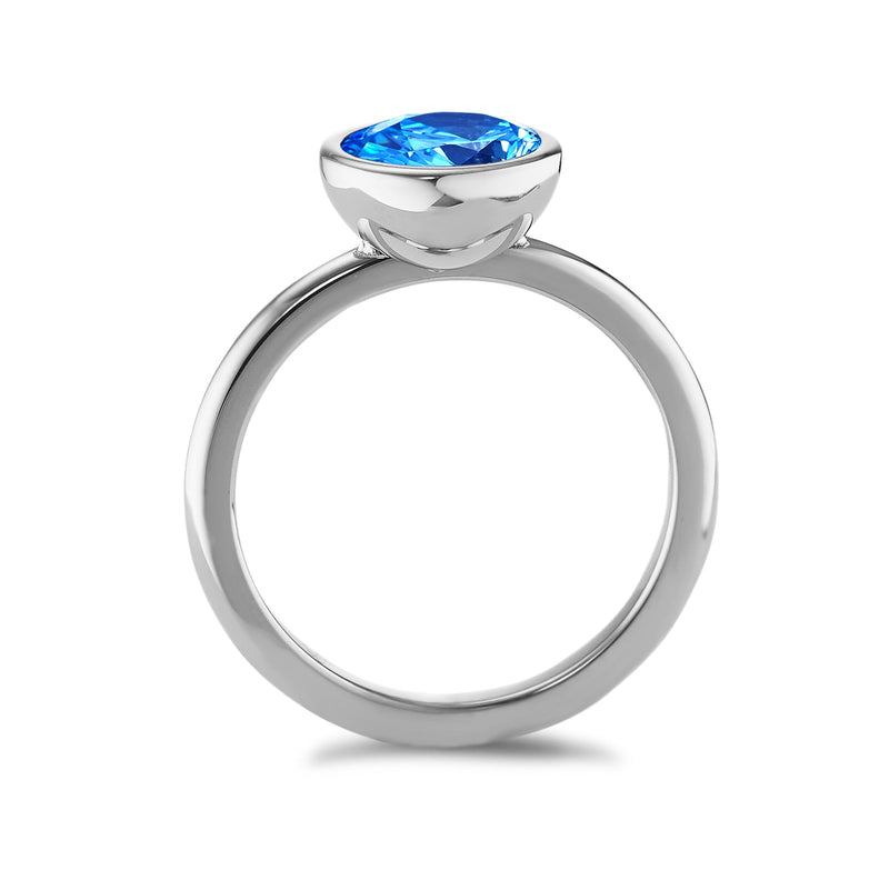 593952 TeNo Joy Ring, Sky Blue 9.5mm