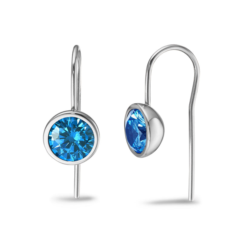 593954 TeNo Joy Drop Earrings, Sky Blue 9.5mm