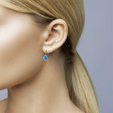 593954 TeNo Joy Drop Earrings, Sky Blue 9.5mm