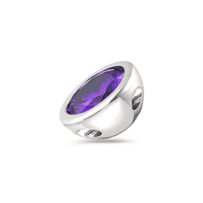 593977 TeNo Joy Pendant, Purple Rose 13mm