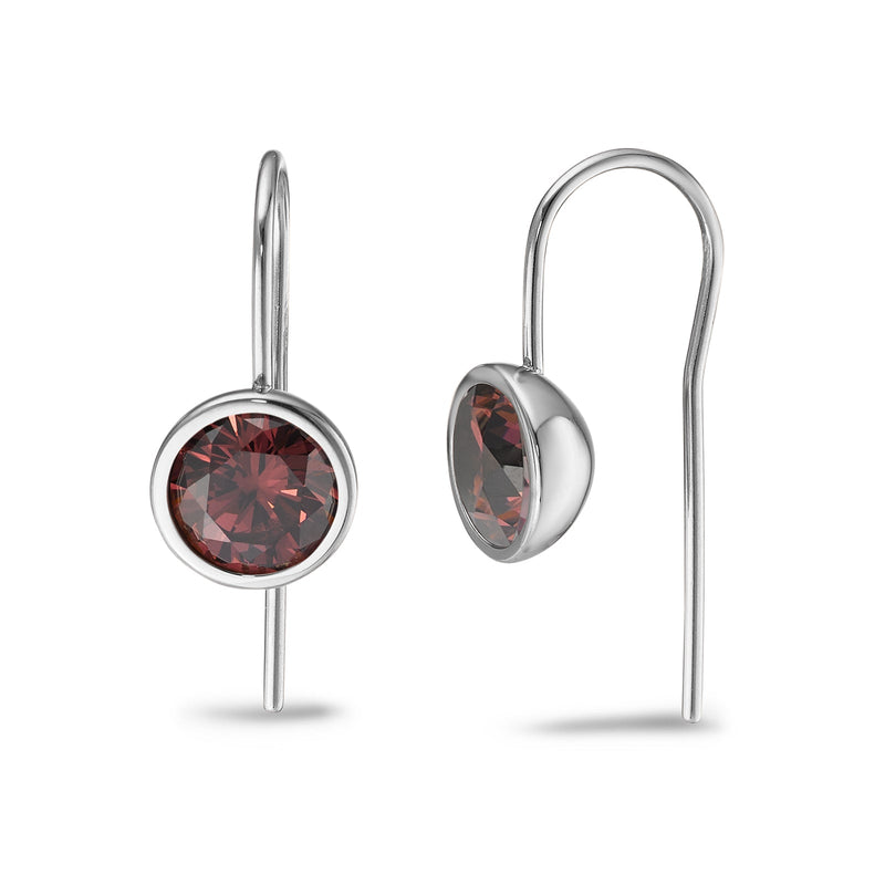593990 TeNo Joy Drop Earrings, Scarlet 9.5mm