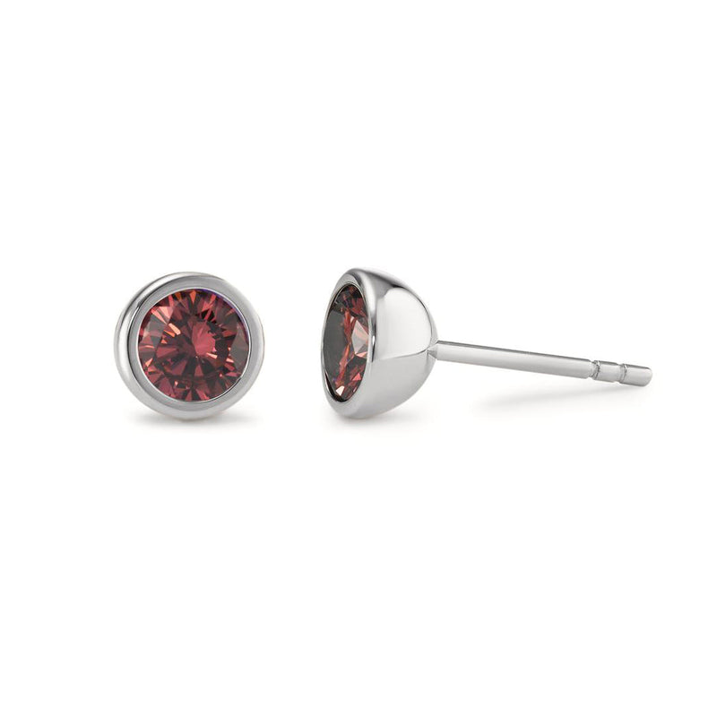 593991 TeNo Joy Earring Studs, Scarlet 7mm