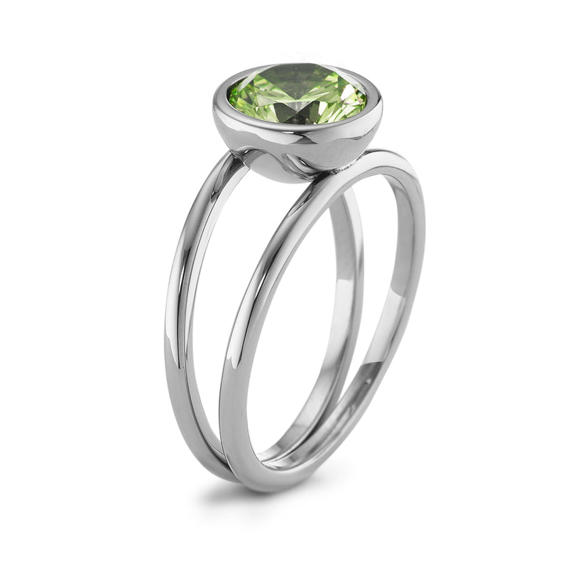 594005 TeNo Joy Ring, Apple Green 9.5mm
