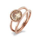 594023 TeNo Joy Ring, Champagne in Rose 9.5mm