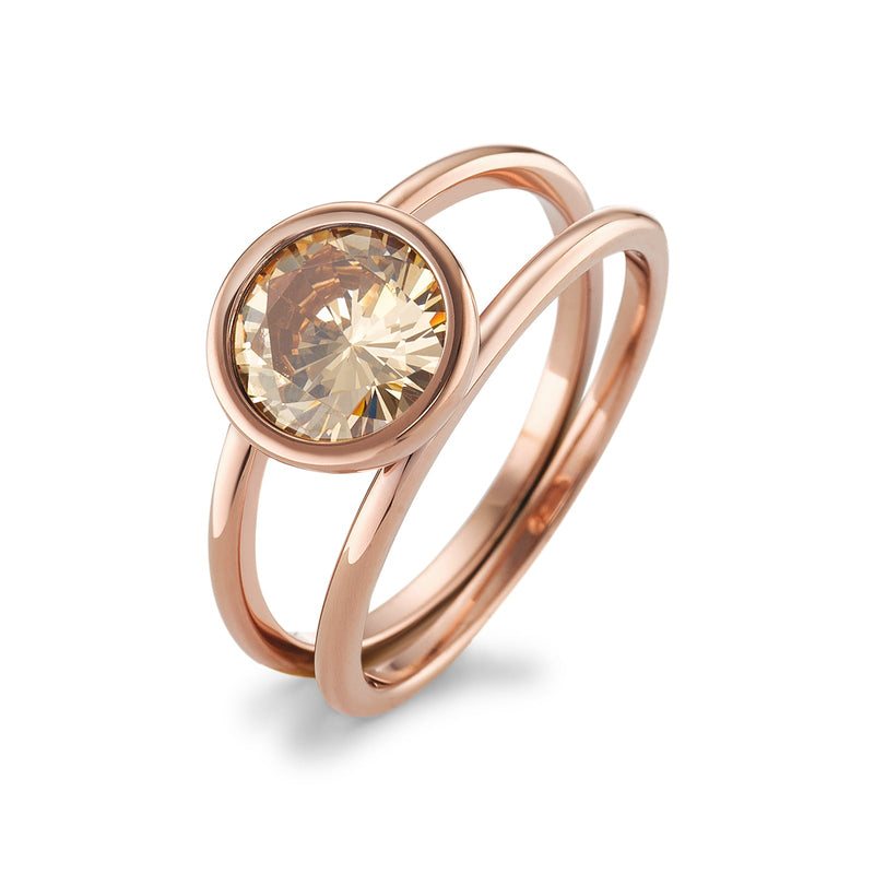 594023 TeNo Joy Ring, Champagne in Rose 9.5mm