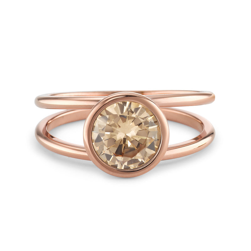 594023 TeNo Joy Ring, Champagne in Rose 9.5mm