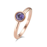 594034 TeNo Joy Ring, Purple in Rose 7mm