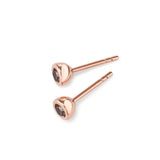 594046 TeNo Joy Earring Studs, Scarlet in Rose 5mm