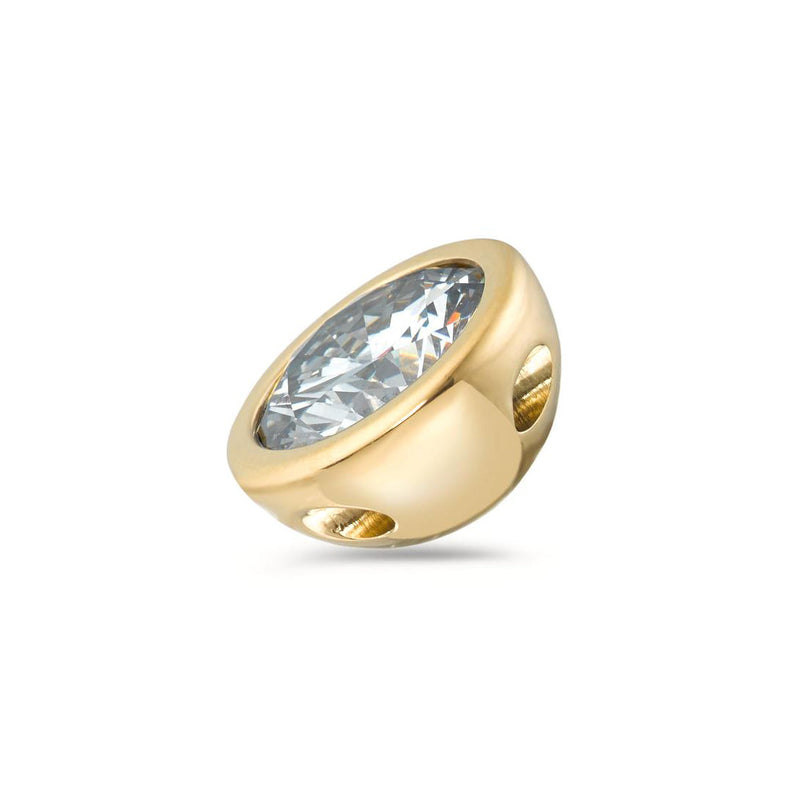 594049 TeNo Joy Pendant, Crystal in Gold, 13mm