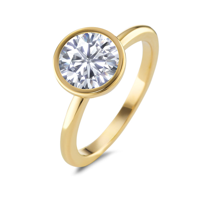 594051 TeNo Joy Ring, Crystal in Yellow Gold 9.5mm