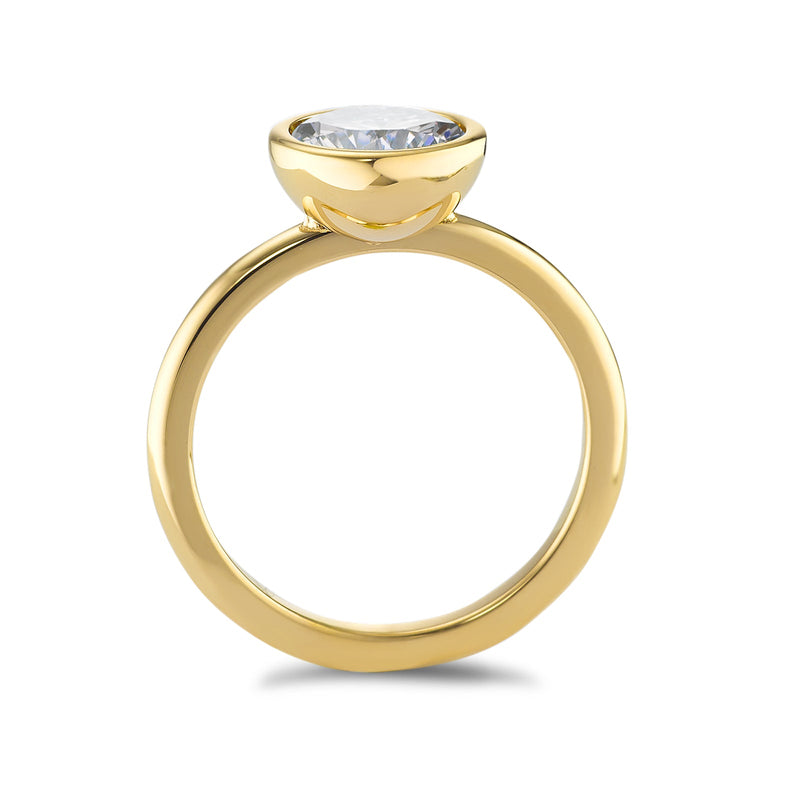 594051 TeNo Joy Ring, Crystal in Yellow Gold 9.5mm