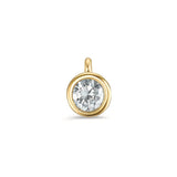 594056 TeNo Joy Charm, Crystal in Yellow Gold 7mm