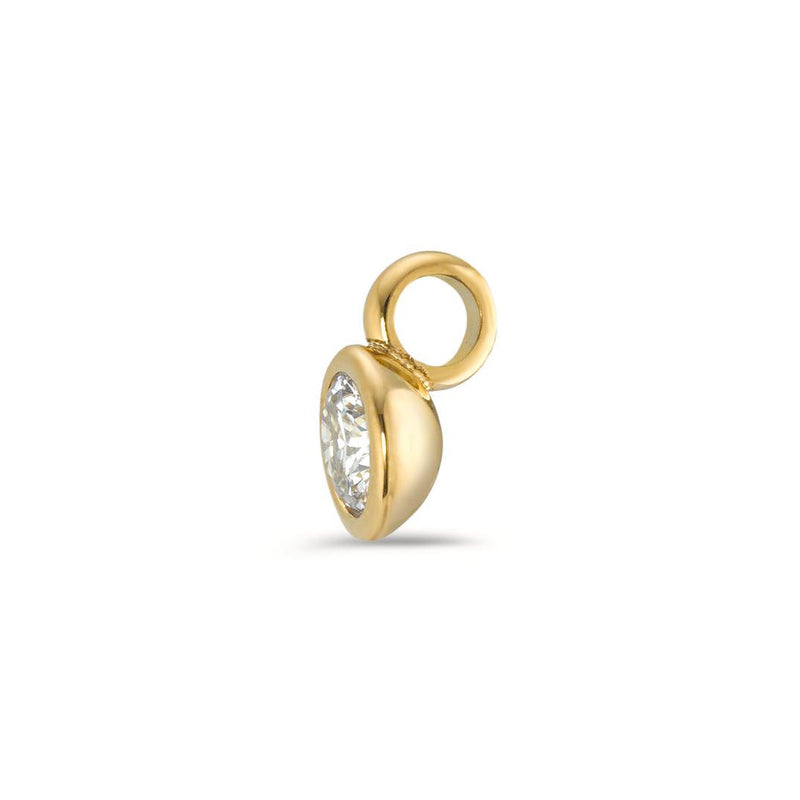594056 TeNo Joy Charm, Crystal in Yellow Gold 7mm