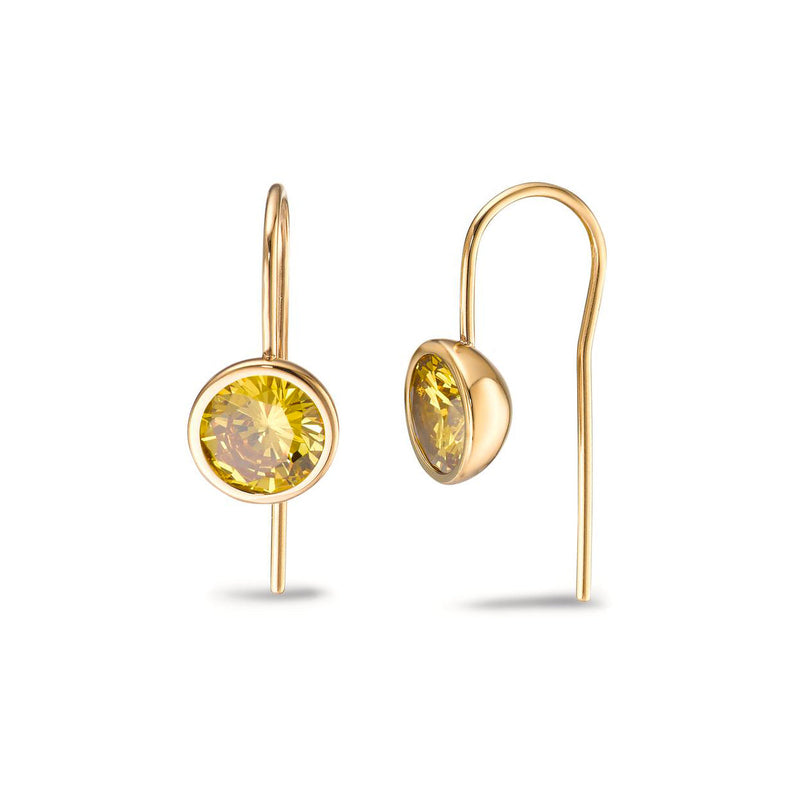 594062 TeNo Joy Drop Earrings, Imperial in Yellow Gold 9.5mm