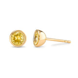 594063 TeNo Joy Earring Studs, Imperial Yellow 7mm