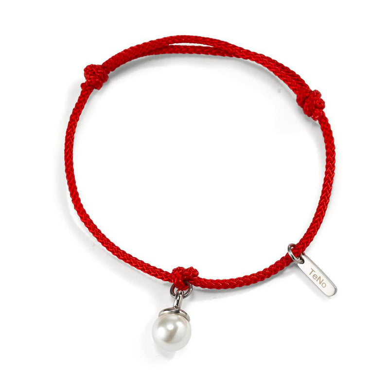 595303 TeNo ARYA Pearl Drop Bracelet in Red