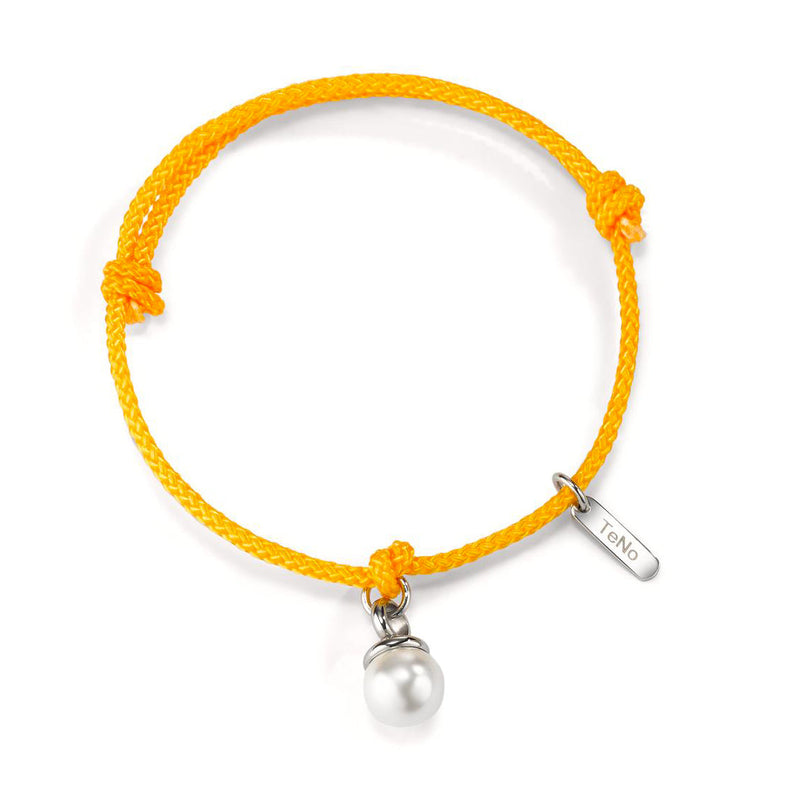 595304 TeNo ARYA Pearl Drop Bracelet in Orange