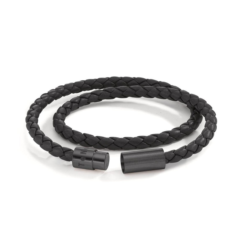 595342 TeNo HERITAGE Black Double Wrap Bracelet