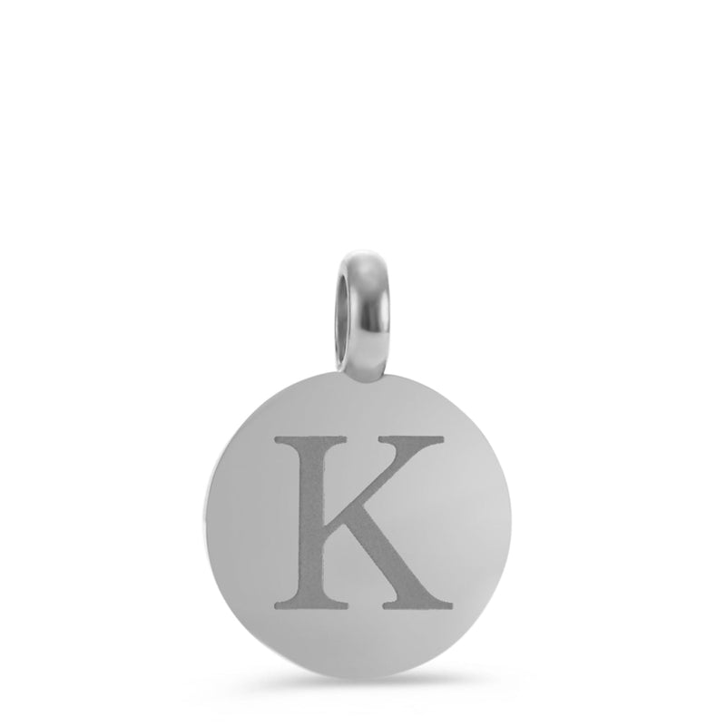 5970XX TeNo Stainless Steel Letter Charm Pendants (choose chain separately)