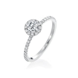 18KT White Gold Diamond Engagement Ring